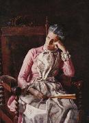 Thomas Eakins Miss Amelia C. Van Buren oil painting
